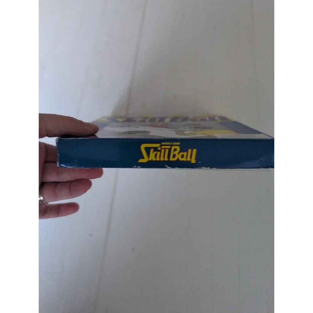 Vintage Skill Ball Marble Game Schylling 12 Marbles